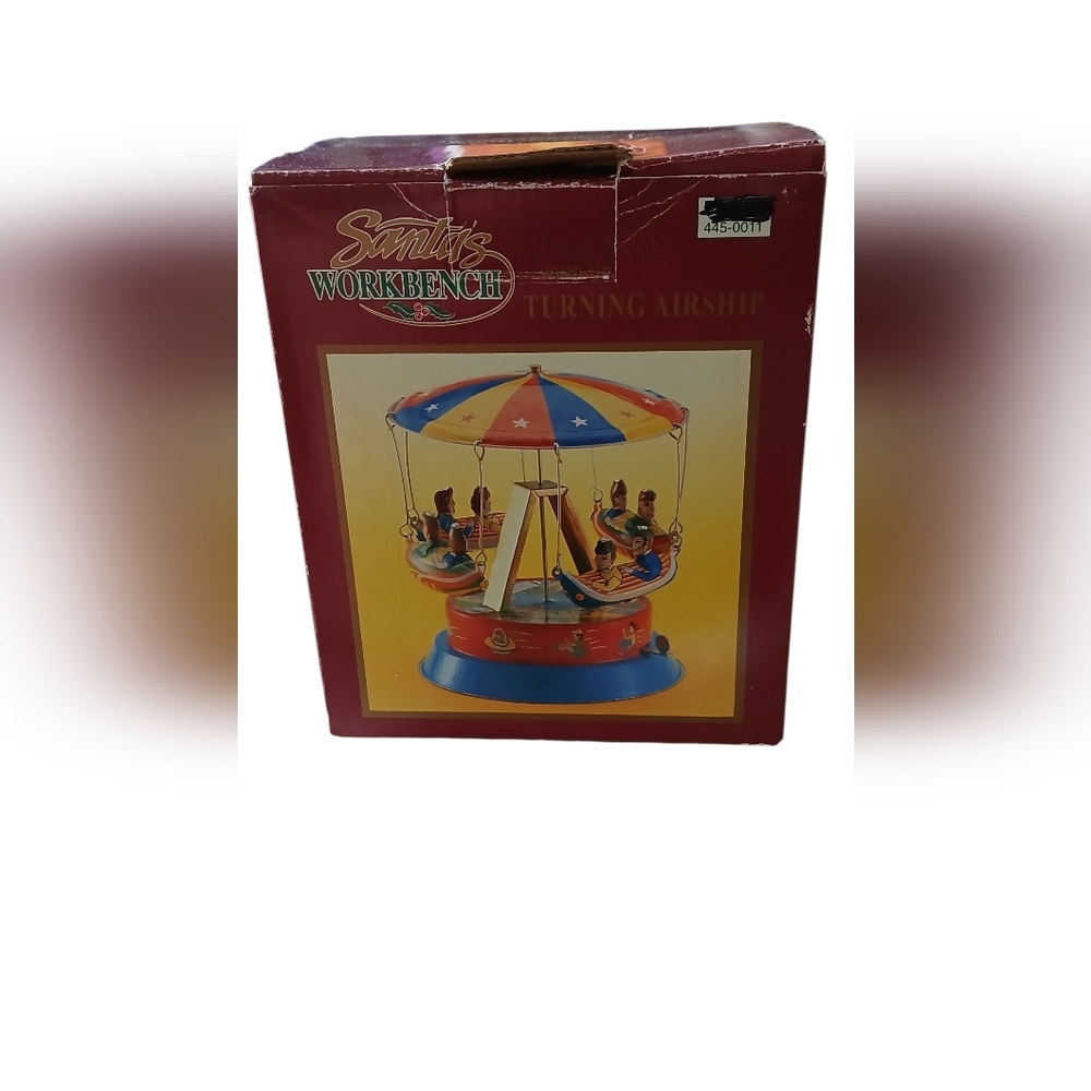 Santa's Workbench Tin Spinning Airship.